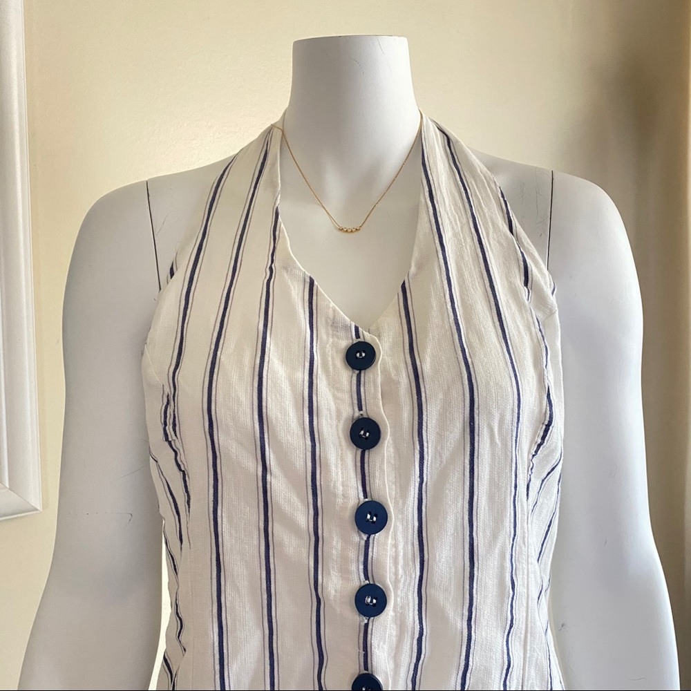 Halter Button Dress